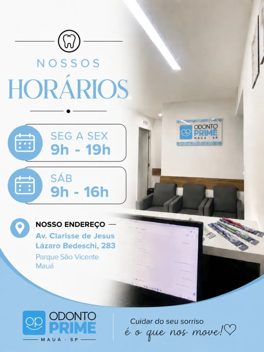 Recepção da Odonto Prime Mauá